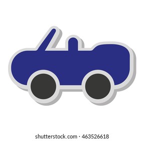 car auto sedan icon vector illustration design