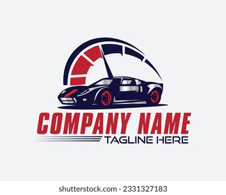 car, Auto speed car, automotive logo design template 