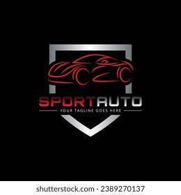 car auto sport logo template