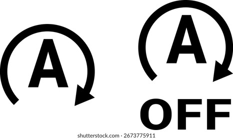 Autostart-Stoppsymbol