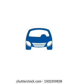 car, auto vector illustration, flat design, blue, eps