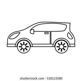 car auto vehicle isolated icon vector illustration design