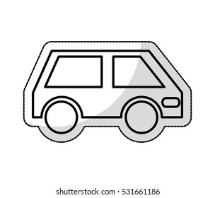 car auto vehicle isolated icon vector illustration design