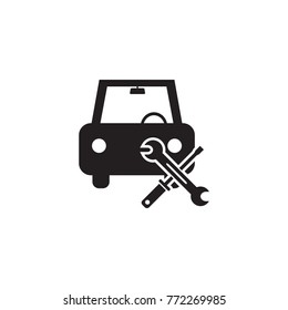 Car automobile repair workshop vector icon