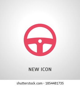 Car / automobile steering wheel. Vector Illustration.