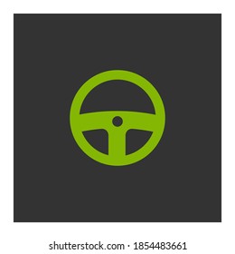 Car / automobile steering wheel. Vector Illustration.