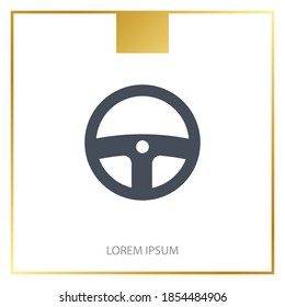 Car / automobile steering wheel. Vector Illustration.