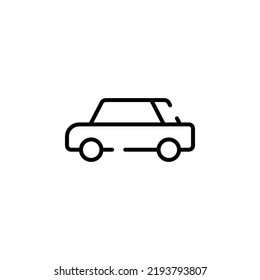 Car, Automobile, Transportation Dotted Line Icon Vector Illustration Logo Template. Suitable For Many Purposes.