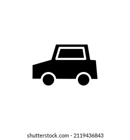 Car, Automobile, Transportation Solid Icon Vector Illustration Logo Template. Suitable For Many Purposes.