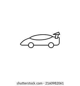 Car, Automobile, Transportation Thin Line Icon Vector Illustration Logo Template. Suitable For Many Purposes.