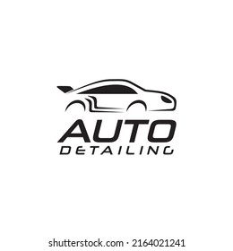Car automotive detailing service vector logo design