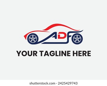 Car automotive detailing service vector logo design and white background.