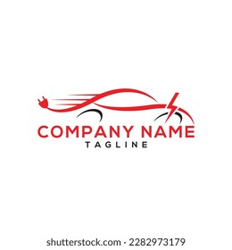 car Automotive electric power logo design