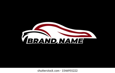 Car Automotive Logo in simple line Vector Illustration Template