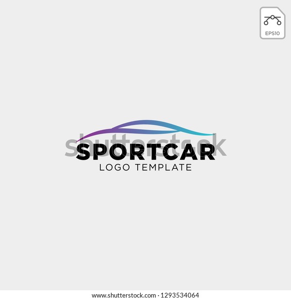 Car automotive logo in simple line graphic design\
template vector - Vector