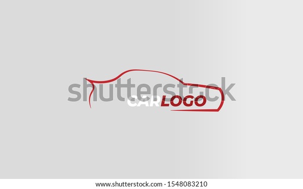 Car Automotive Logo in simple line Vector\
Illustration Template
