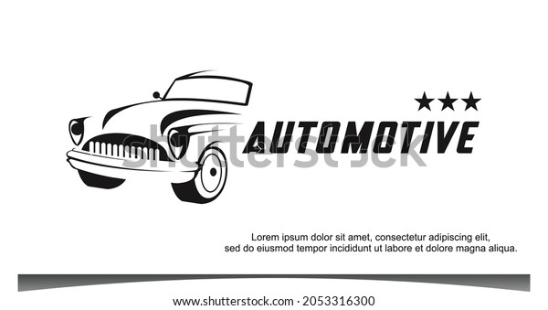 Car\
automotive logo template vector\
illustration
