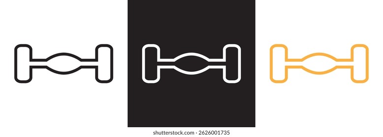 Car axle icon. Vector for websites, mobile interfaces, presentations, banner, visual branding etc. Vector illustration. isolated on white and black background. EPS 10