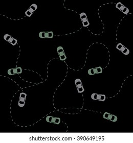 car background, card print, seamless.