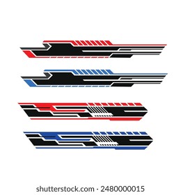 car background line strip decal vector design