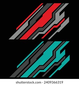 diseño vectorial de livery decal de fondo de coche
