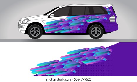 car, background sticker modern, vector graphics for sports and advertising, car branding