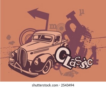 Car Backgrounds Series in Grunge Style. Check my portfolio for much more of this series as well as thousands of similar and other great vector items.