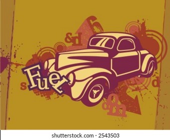 Car Backgrounds Series in Grunge Style. Check my portfolio for much more of this series as well as thousands of similar and other great vector items.