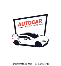 Car badge illustration logo vector isolated with a shape that represent about unique vehicle, suitable for your customize car company
