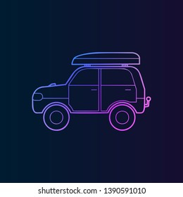 car baggage nolan icon. Simple thin line, outline vector of Camp icons for UI and UX, website or mobile application