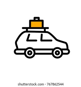 car baggage vector icon