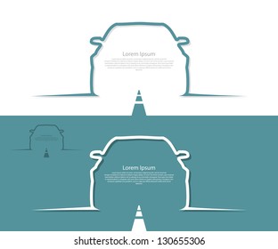 Car banners - vector illustration