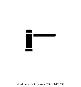 car barrier vector icon on white background