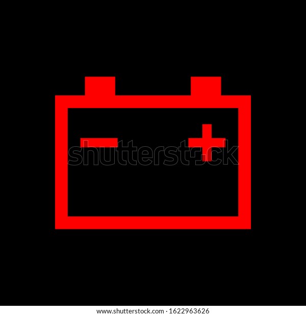 Car battery and background\
as icon