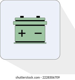 car battery, can be used for icons