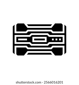 car battery charger car glyph icon vector. car battery charger car sign. isolated symbol illustration