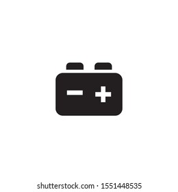car battery flat icon illustration- vector
