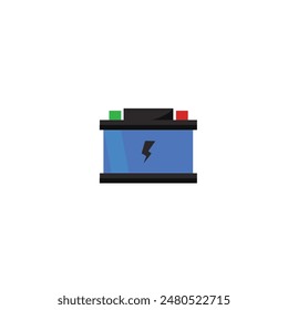 Car battery flat vector design