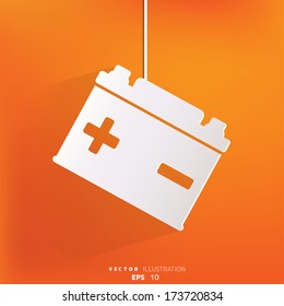 Car battery icon