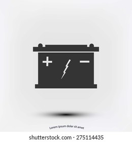 Car battery icon