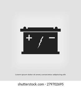 Car battery icon