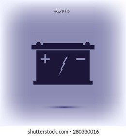 Car battery icon