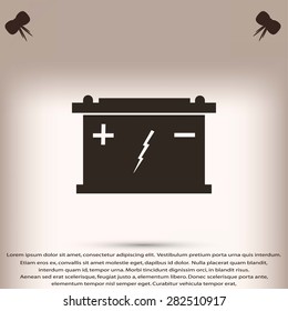 Car battery icon
