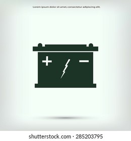 Car battery icon