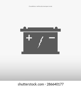 Car battery icon