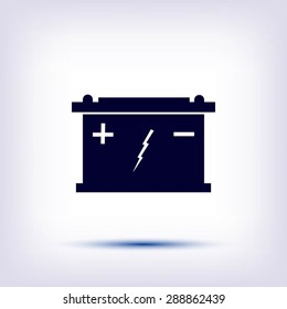 Car battery icon