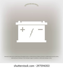 Car battery icon