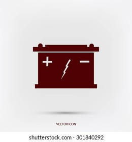 Car battery icon