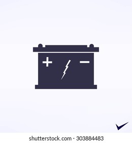 Car battery icon