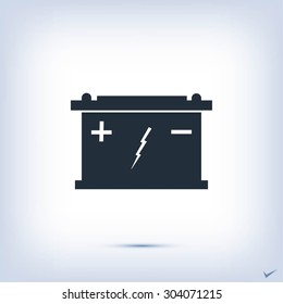 Car battery icon
